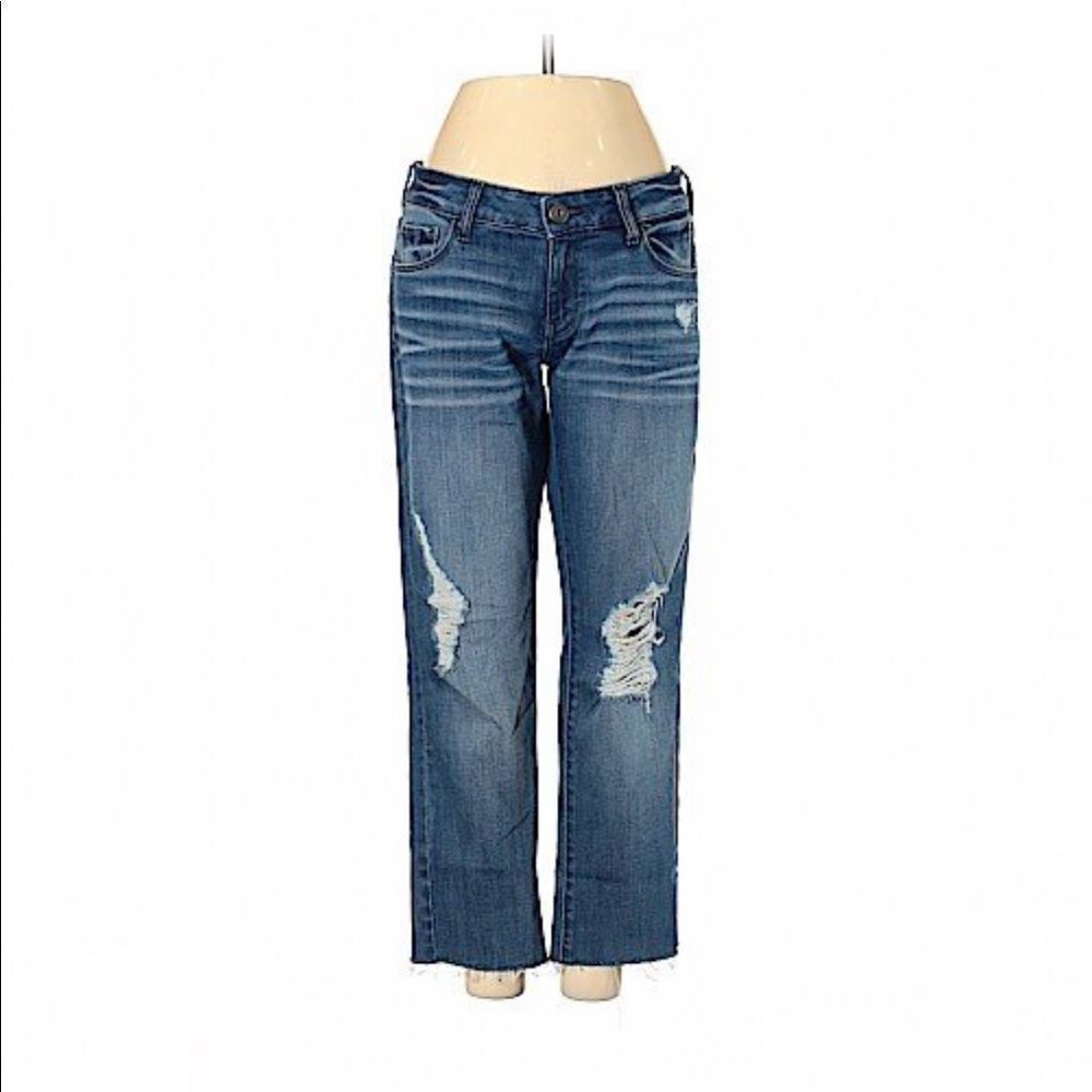DL1961 Boyfriend Distressed Jeans 26 Straight Leg
